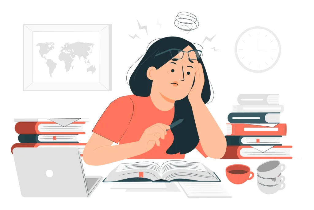 women studying